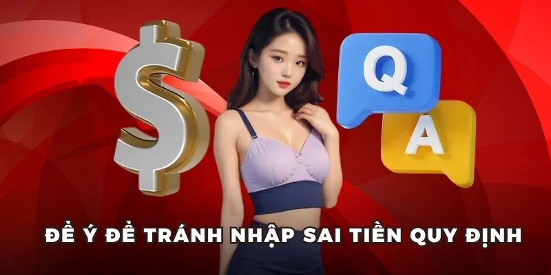 Để ý để tránh nhập sai tiền quy định