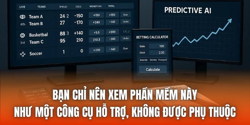 Bạn chỉ nên xem phần mềm này như một công cụ hỗ trợ, không được phụ thuộc